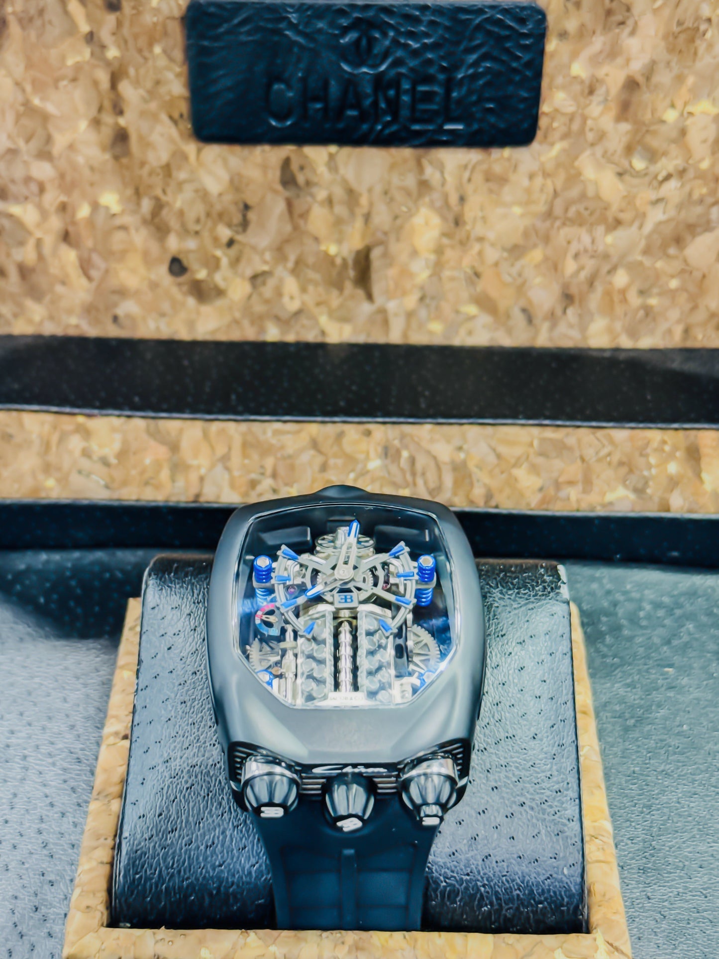 J&Co Bugatti Chiron Skeleton - Black Master Edition