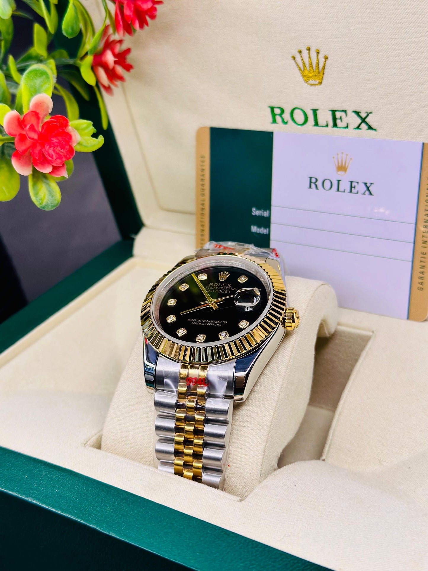 Datejust Two-Tone | Black Dial - Master Diamond Edition
