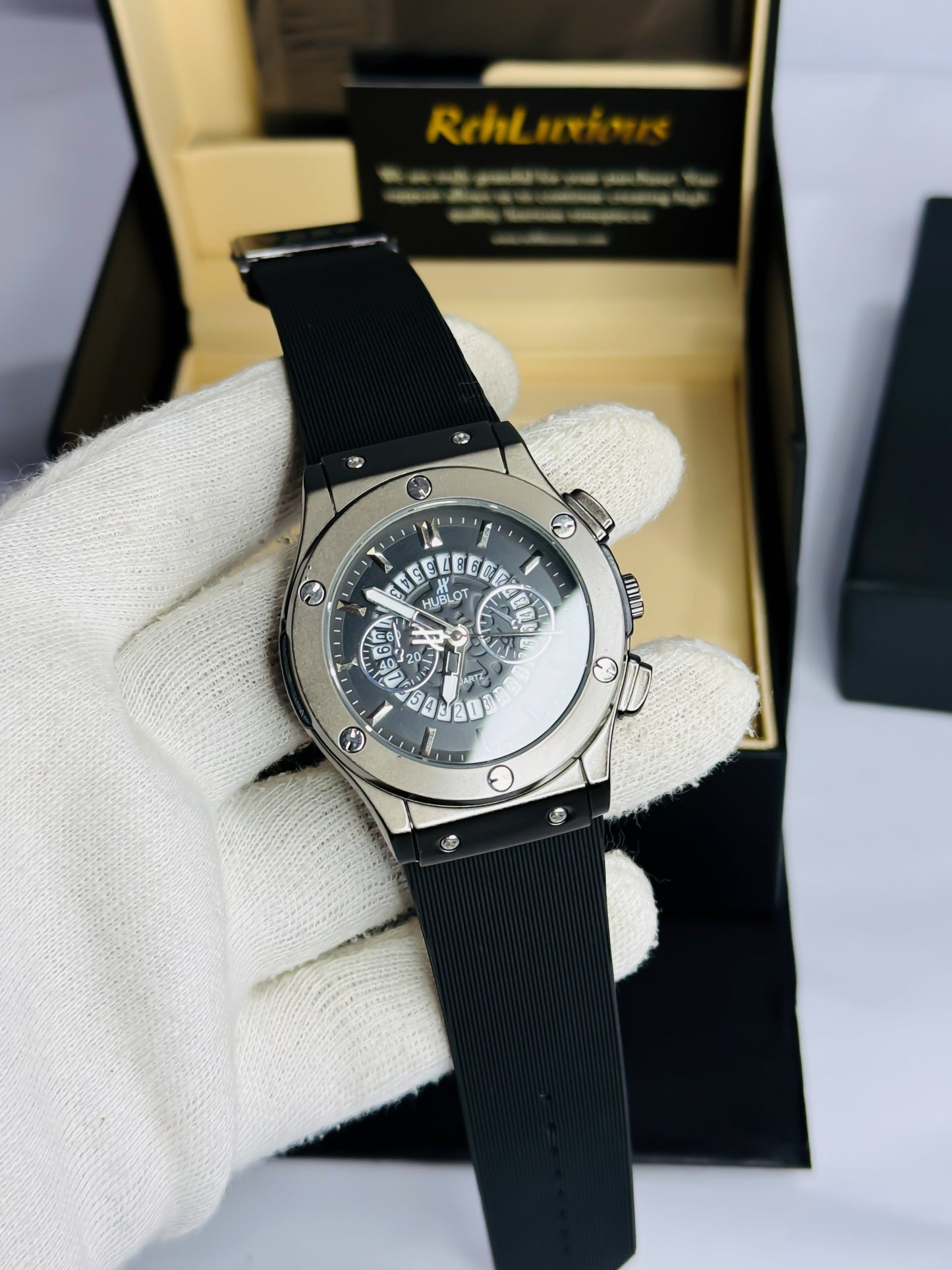 HB Geneve Black - Premium Strap Edition