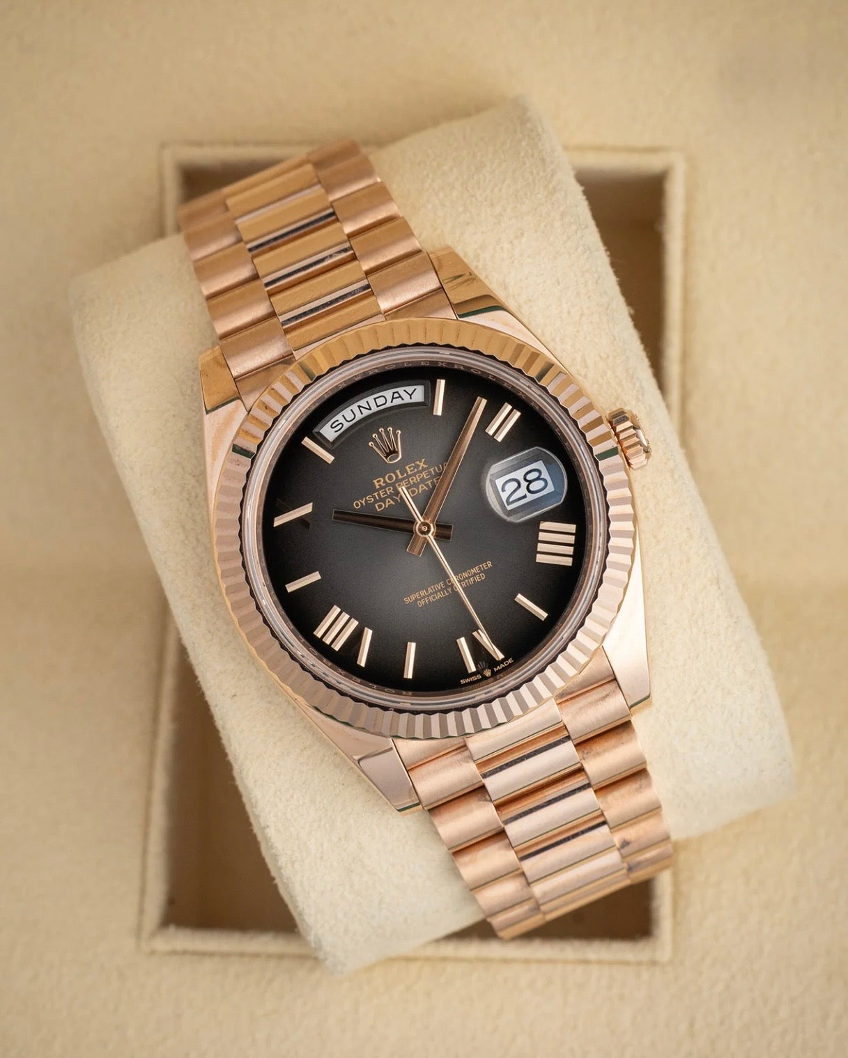 Rose Gold - Smokey Black Dial - Master Grade Automatic