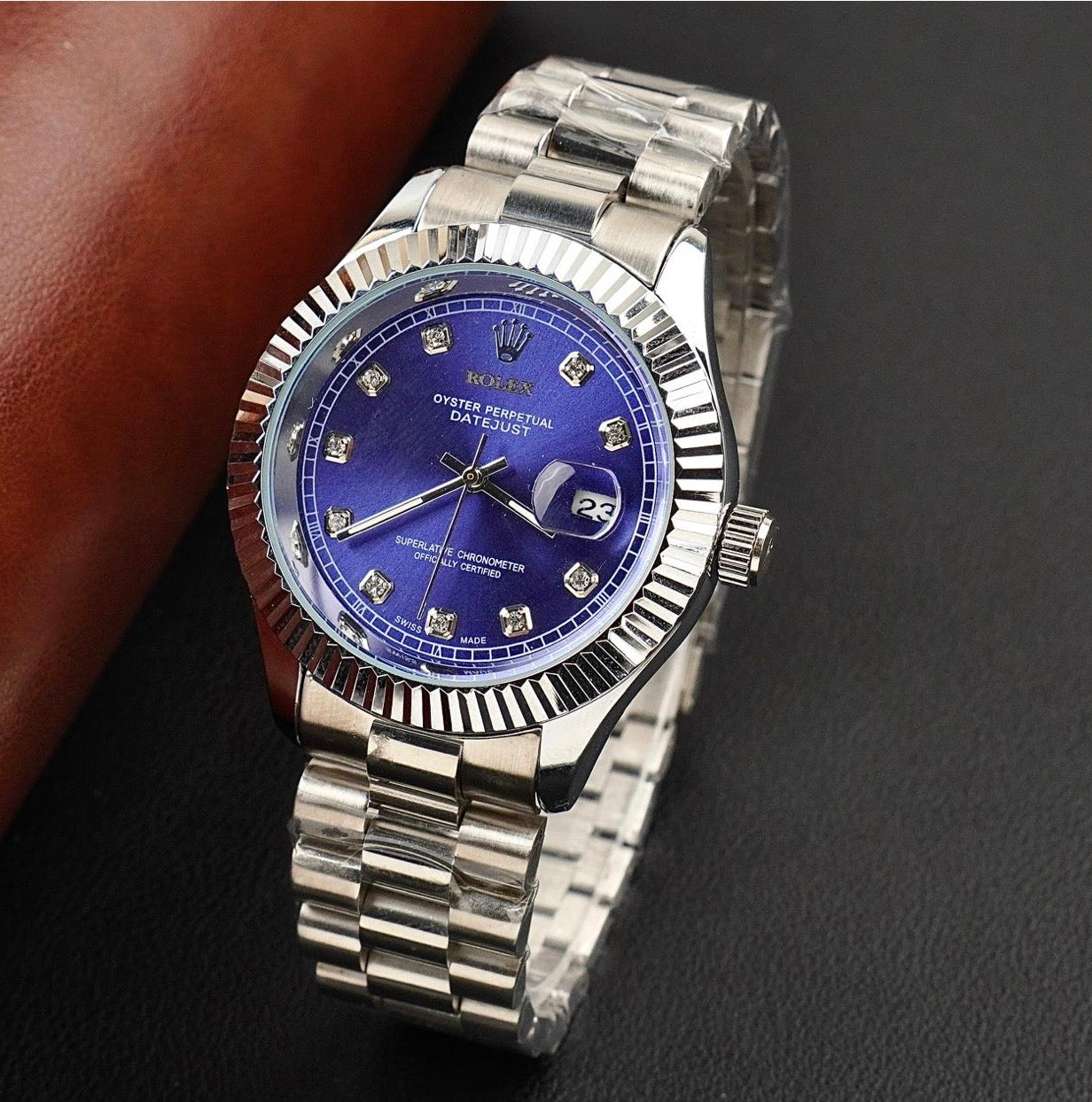 Royale Date Just - Silver Blue