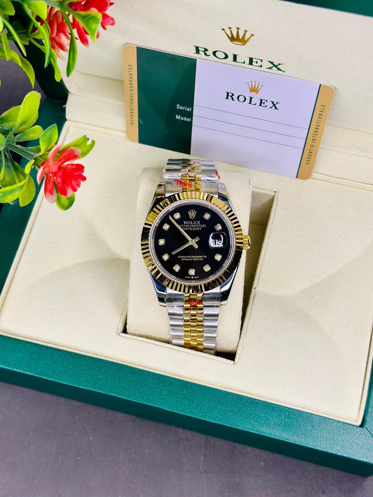 Datejust Two-Tone | Black Dial - Master Diamond Edition