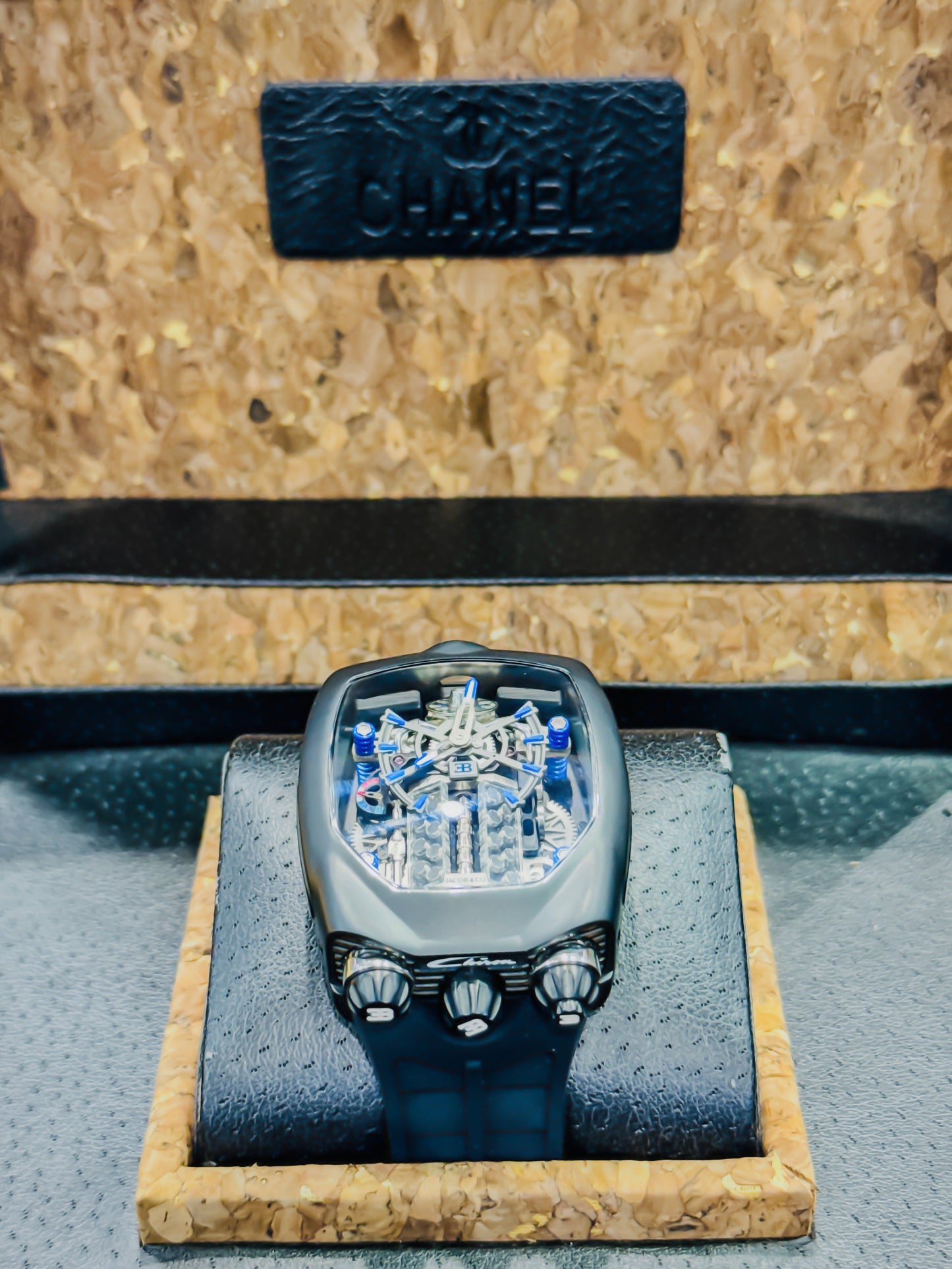 J&Co Bugatti Chiron Skeleton - Black Master Edition