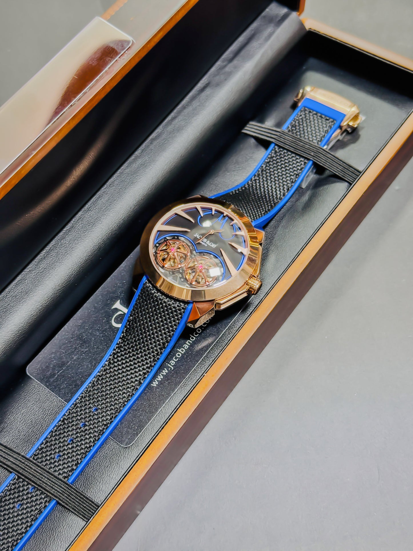 J&Co Batman Tourbillon - Dual Black & RoseGold Edition