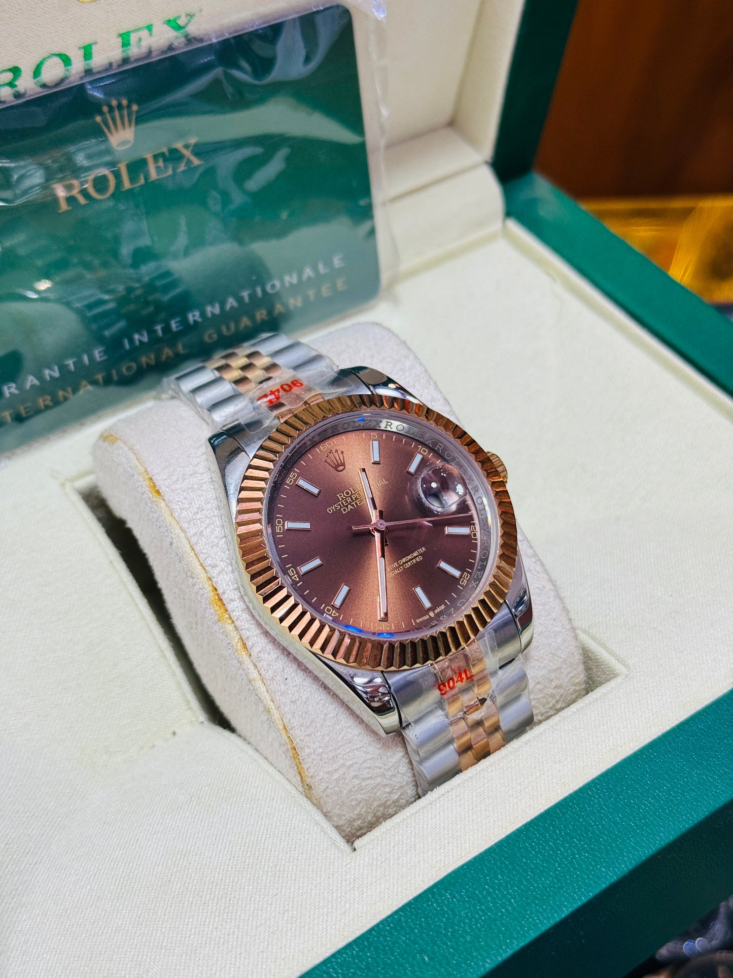 Rlx Date Just | Chocolate Bronze Dial | Two-Tone