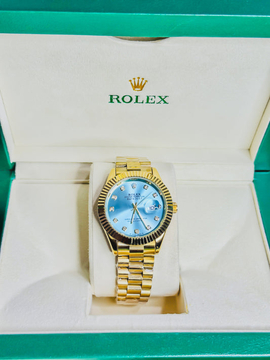 Royale Date Just - Golden Tiffany Dial