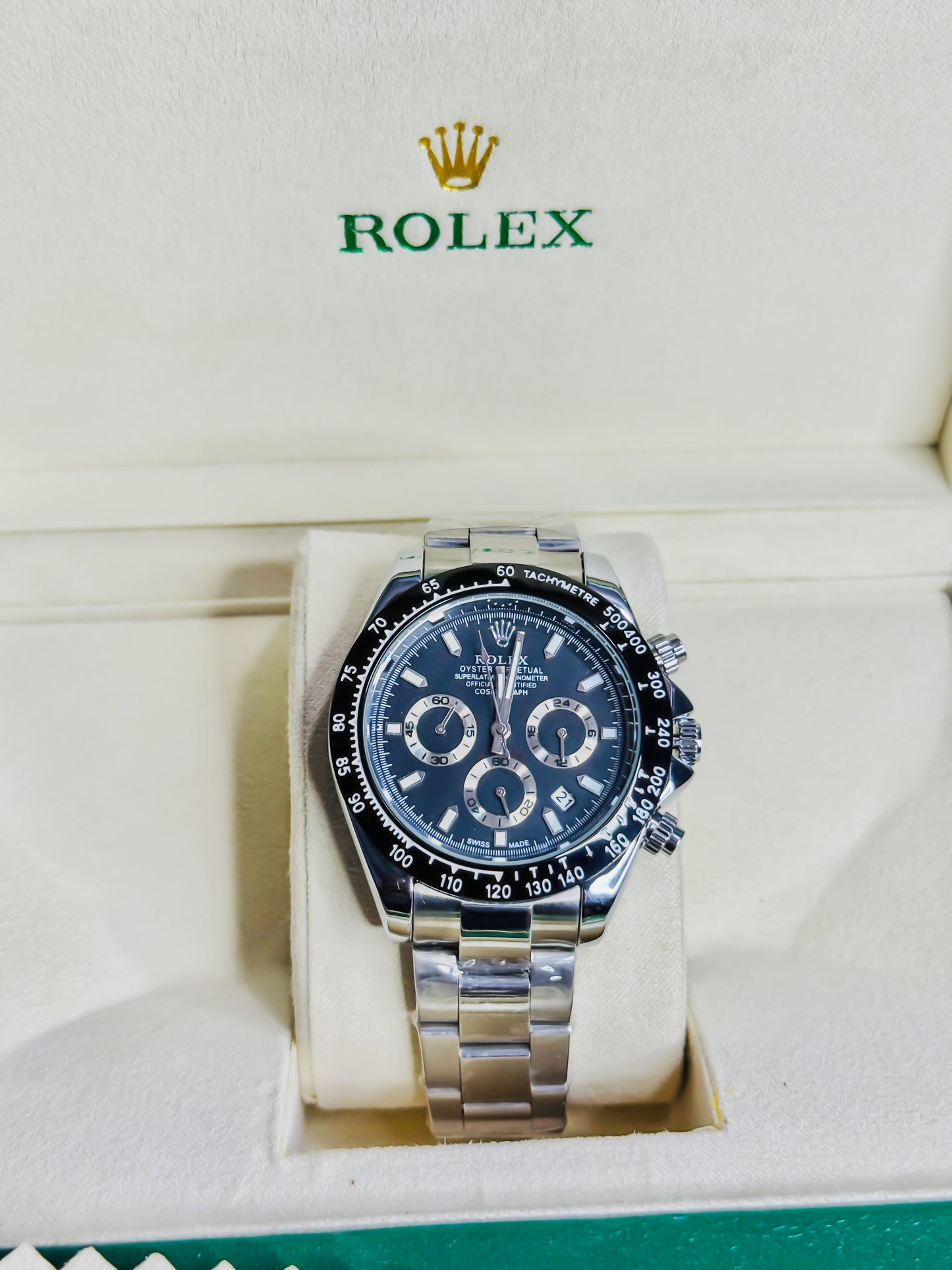 Daytona Silver - Black Dial Chronograph Edition