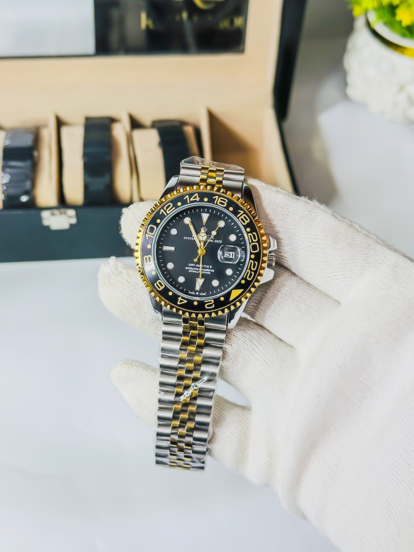 GMT Two Tone - Golden & Silver | Semi Auto Edition