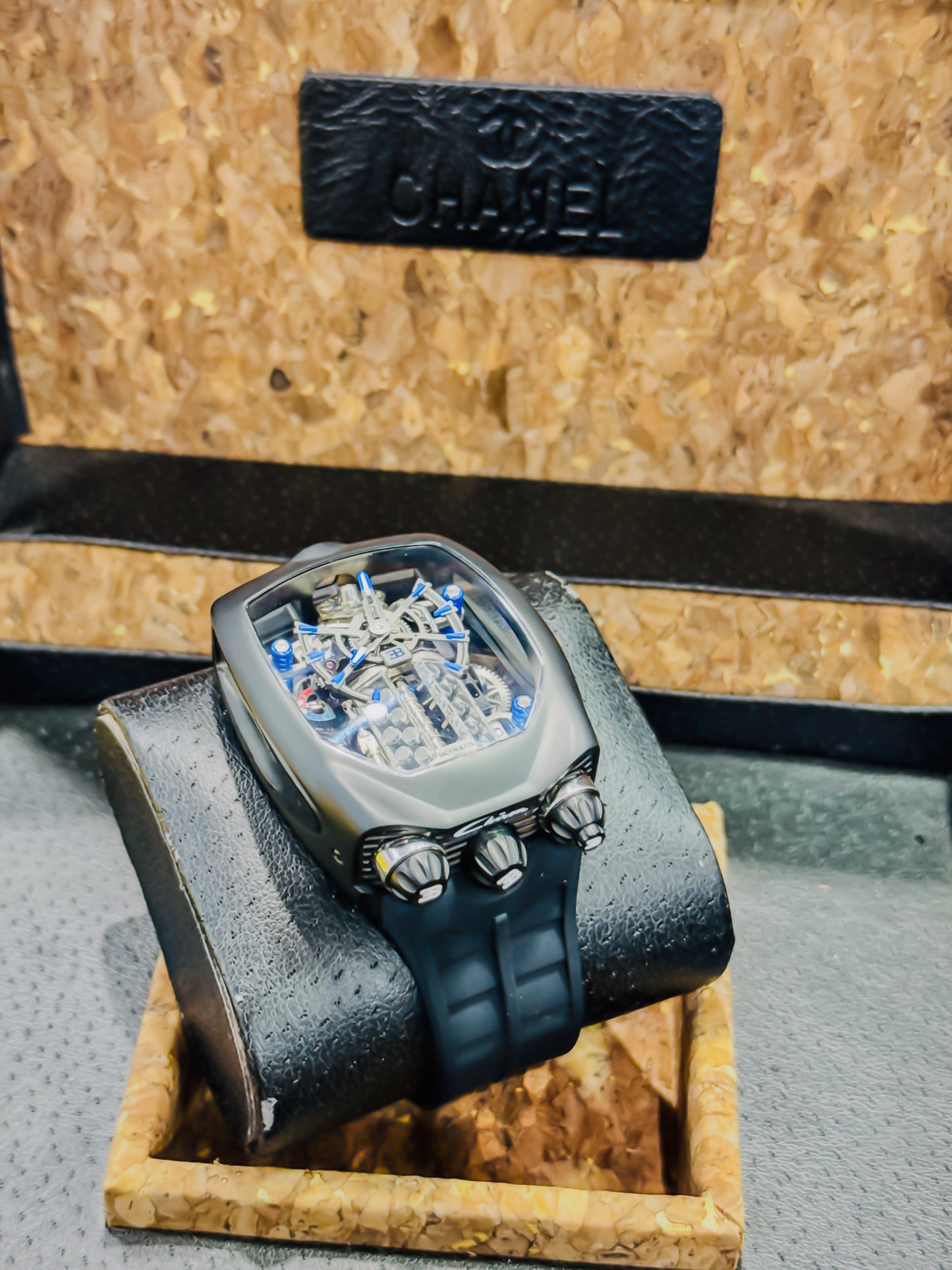 J&Co Bugatti Chiron Skeleton - Black Master Edition