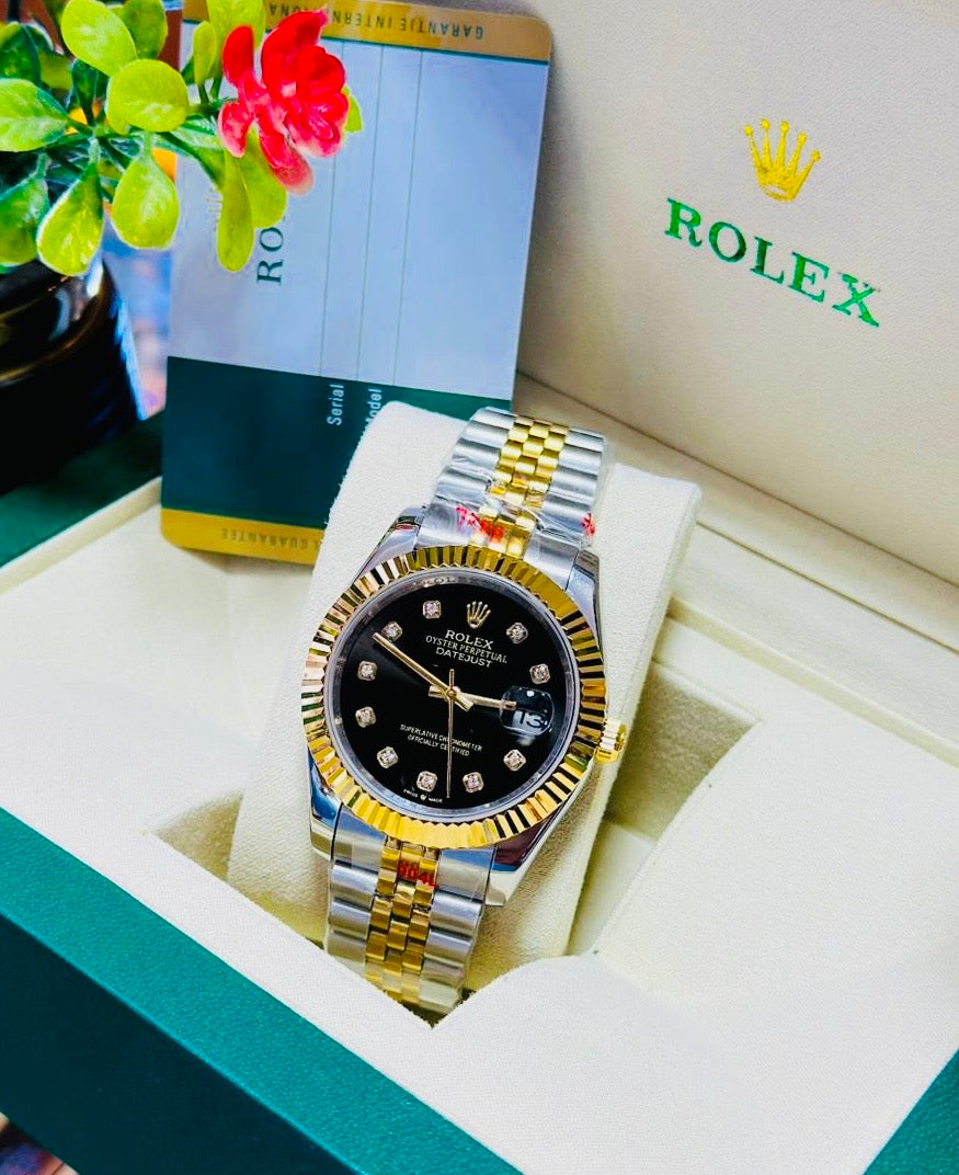 Datejust Two-Tone | Black Dial - Master Diamond Edition