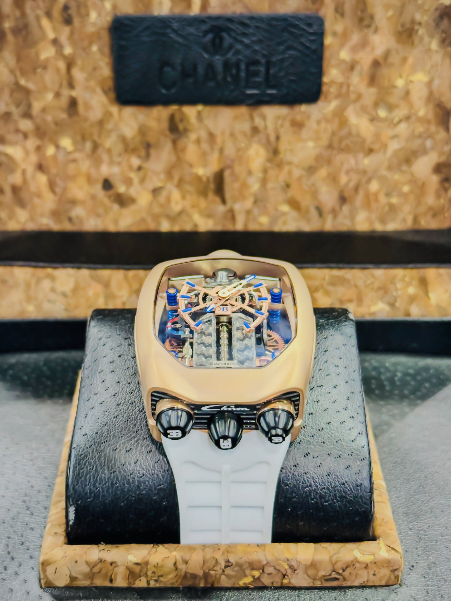 J&Co Bugatti Chiron Skeleton - White Master Edition