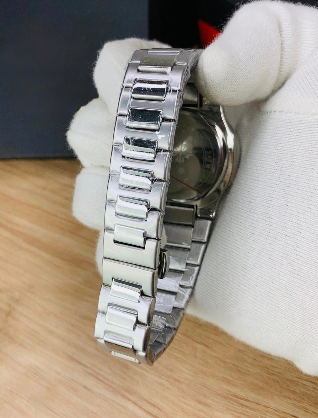 PP Silver - Black Dial - Diamond Bezel