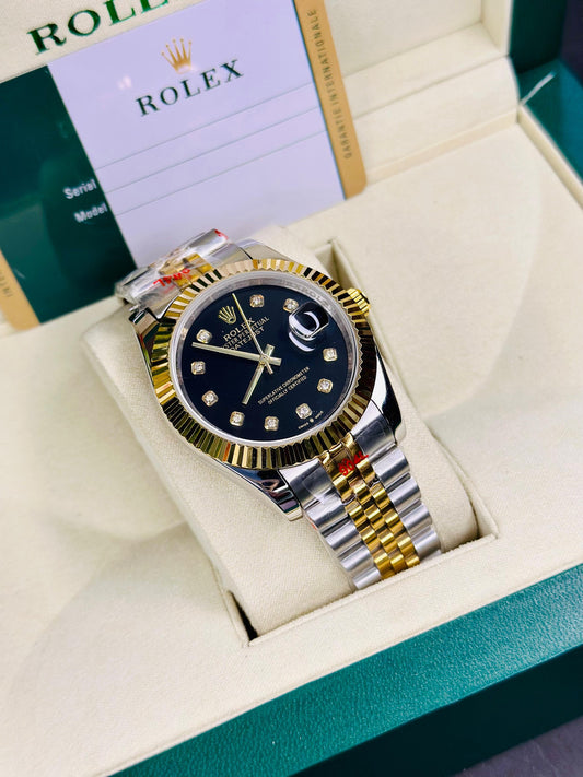 Datejust Two-Tone | Black Dial - Master Diamond Edition