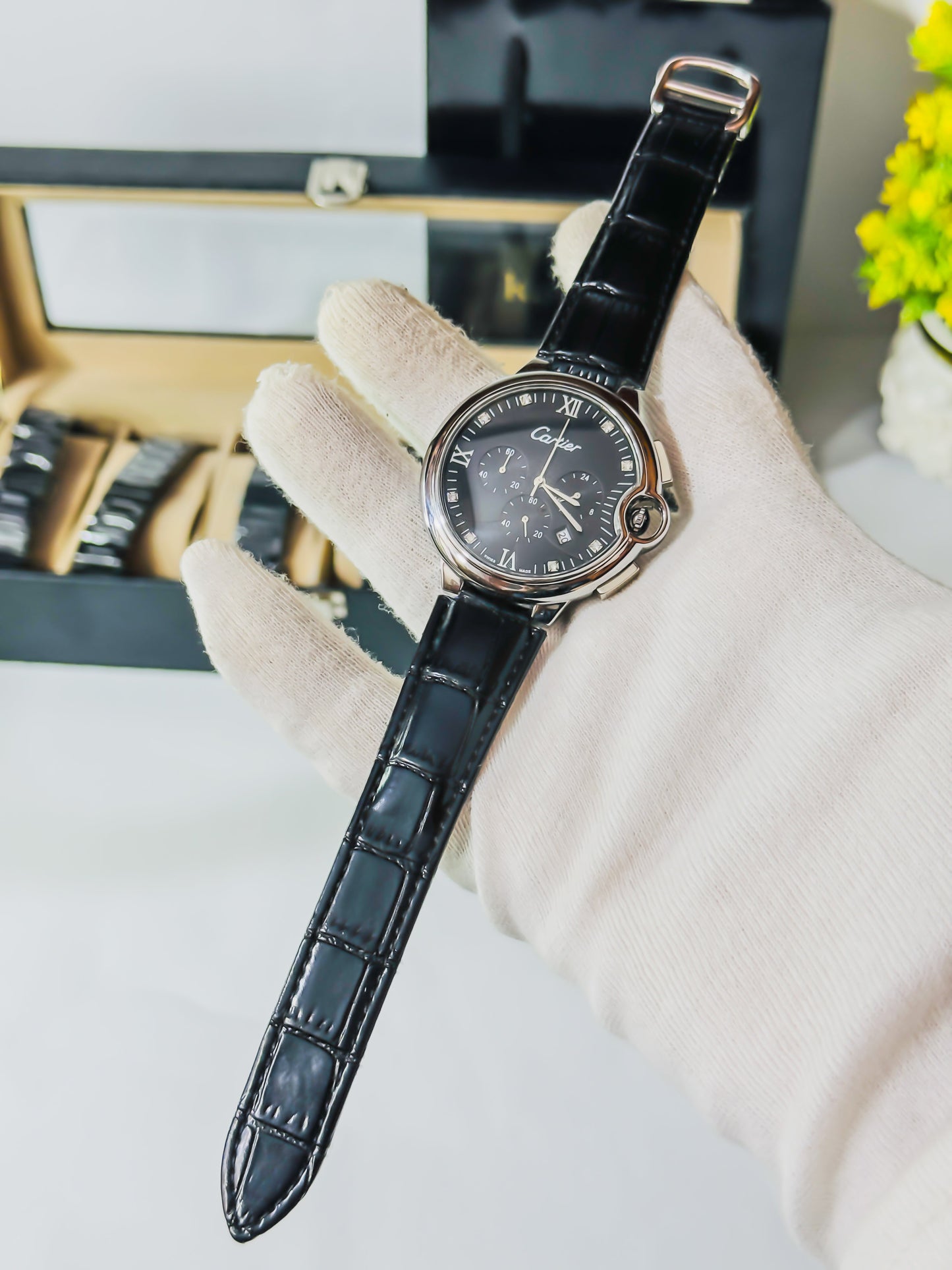 Cartier Moon Phases - Chronograph Black & Silver Edition