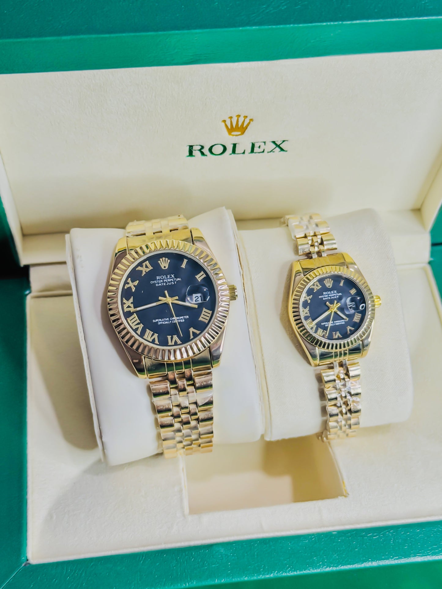 Royale Golden - Black Dial Couple Edition