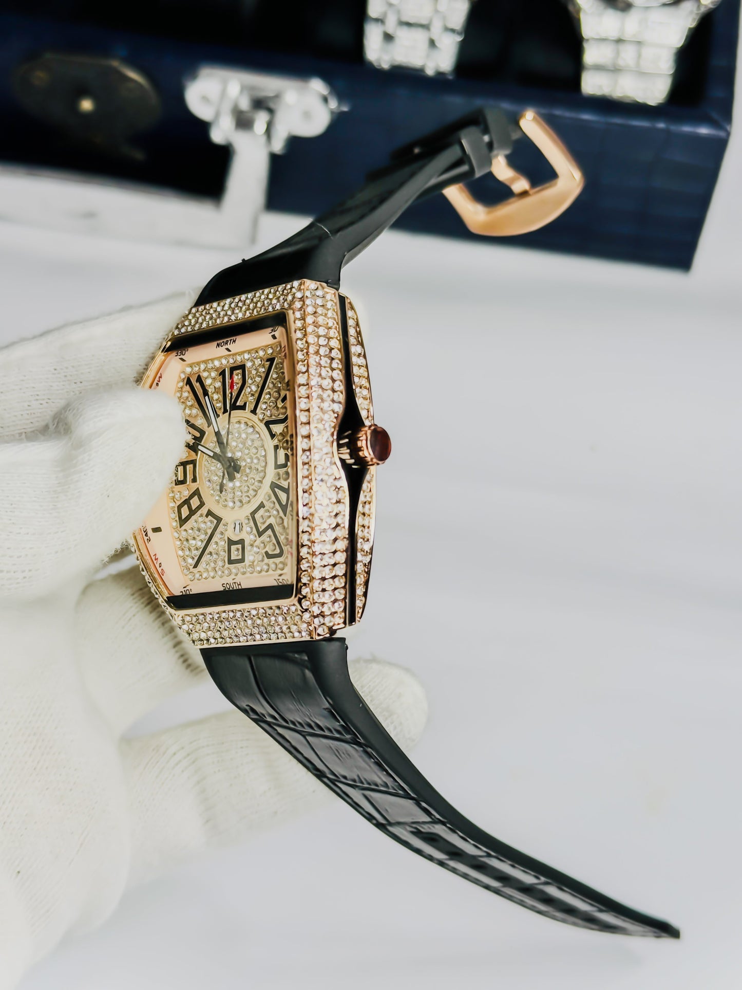 FM Premium - Black & Rose Gold Stone Edition