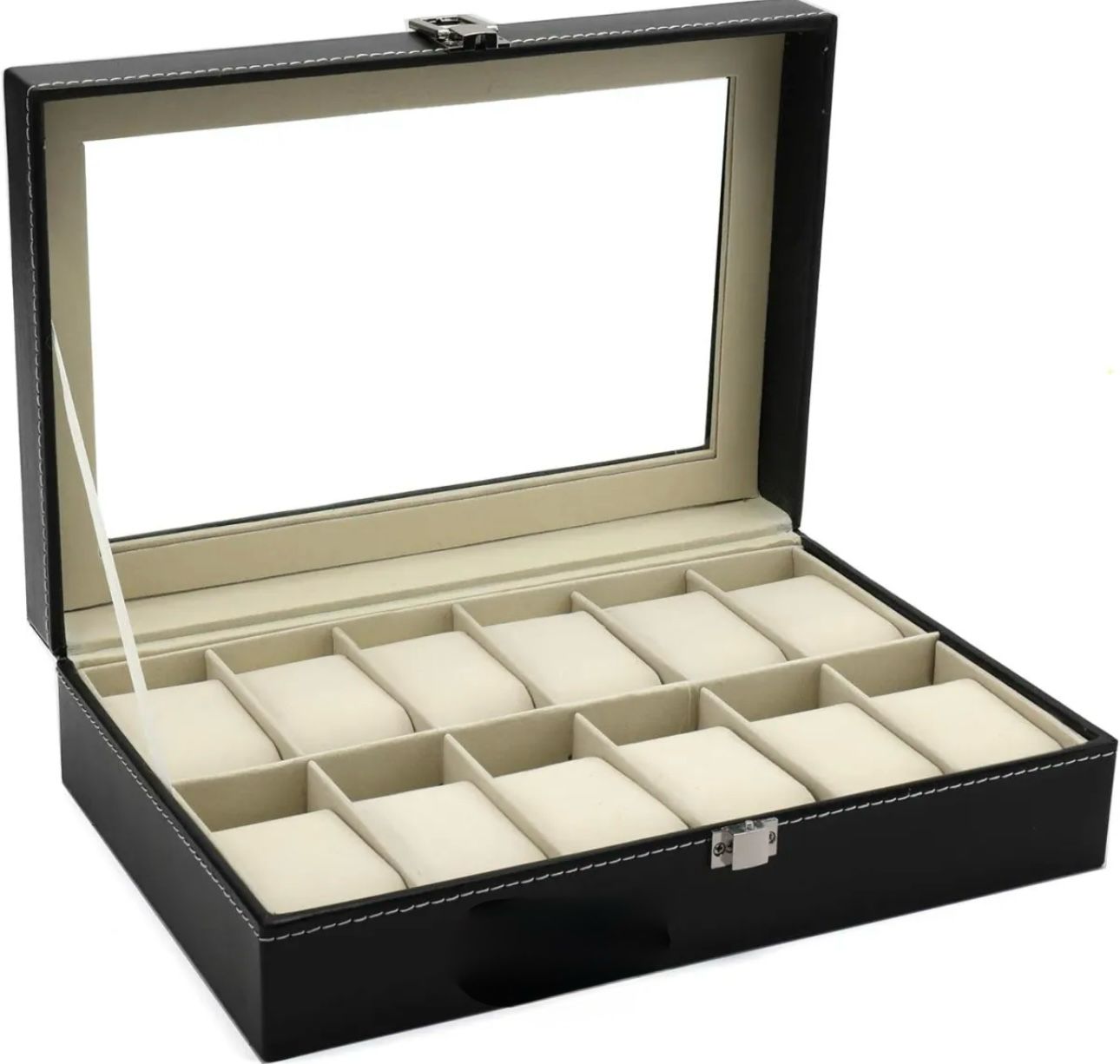 Luxe Watch Organizer – 12 Slot Display Case
